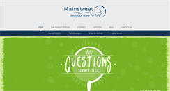 Desktop Screenshot of mainstreetlife.org