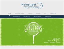 Tablet Screenshot of mainstreetlife.org